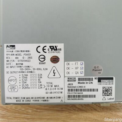 Wincor 1750194023 Güç kaynağı CMD II 161w C4060 ATM yedek parçaları