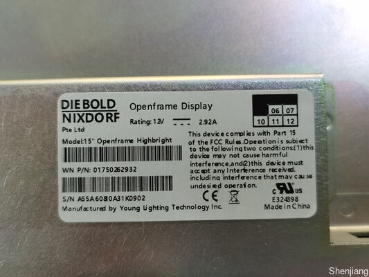 Wincor 1750242978 15 İnç LCD Yüksek Parlaklık Yüksek Işık 285 HB LCD KUTUSU ATM yedek parçaları