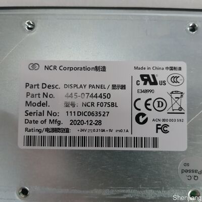 445-0744450 NCR FO7SBL DISPLAY PANEL NCR Parçaları Listesi
