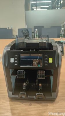 Ücretsiz Yedek Parçalar Akıllı 2CIS Tutamak Şarj Edilebilir Banknot Ayıklama Makinesi SJ-668L Çift Cepli Seri Numaralı