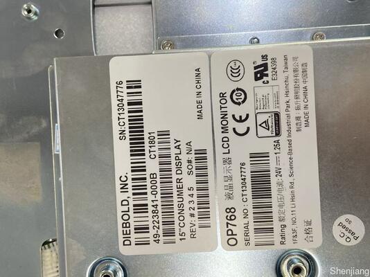 Yeni Diebold ATN Parçaları DB Diebold ATM Parçaları LCD 15 Inç Tüketici Ekranı 49-223841-000B 49223841000B