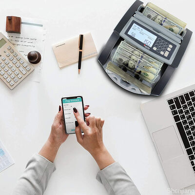 Top Loading Çift Cis Para Detektörü Karıştırma Değeri Nakit Para Sayma Makinesi